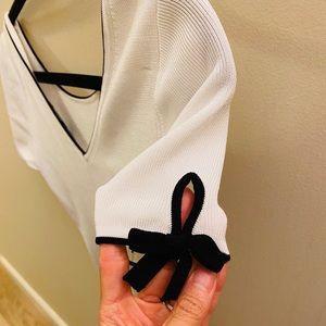 White House Black Market Blouse, Back V Cut